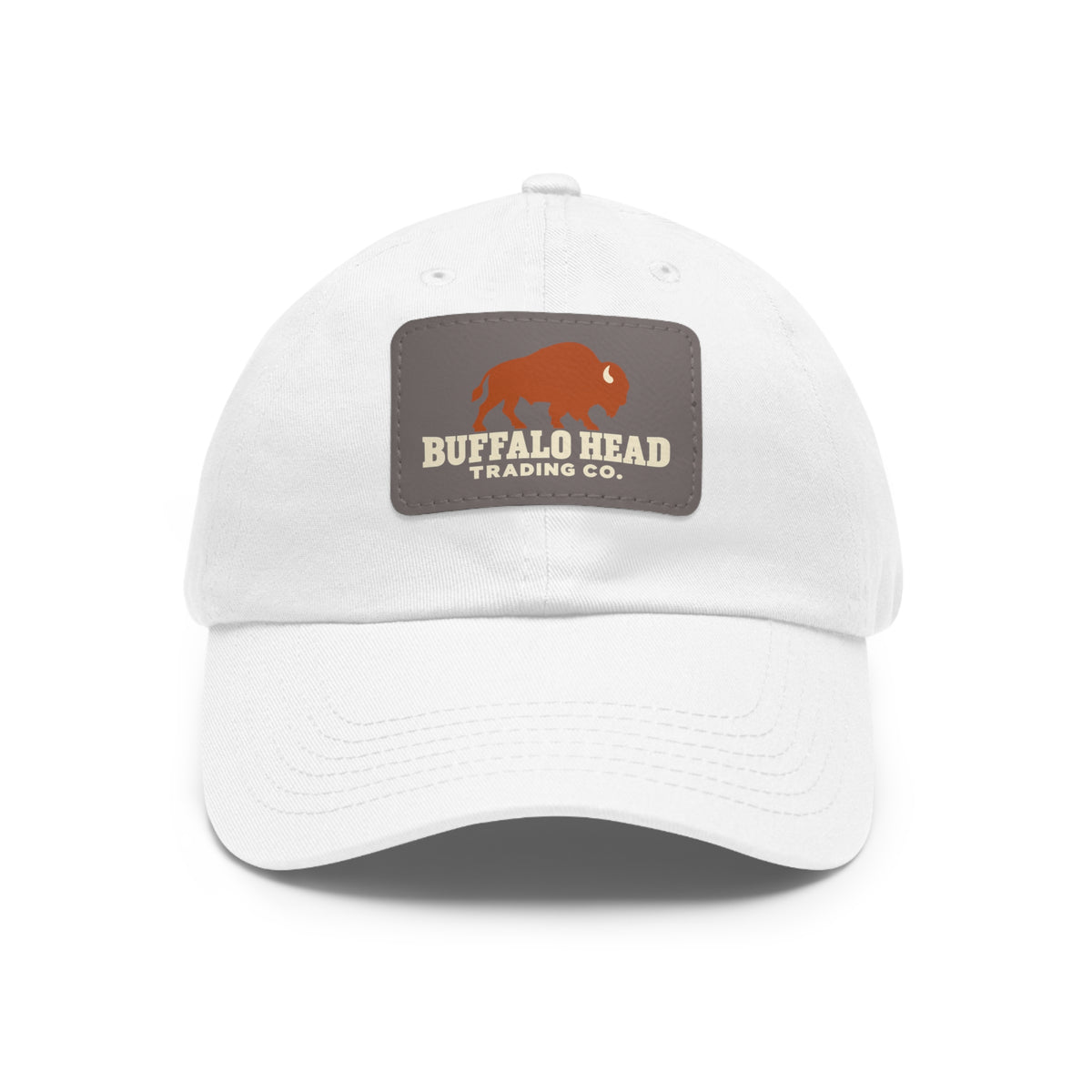 Buffalo Head Trading Co. Leather Patch Dad Hat