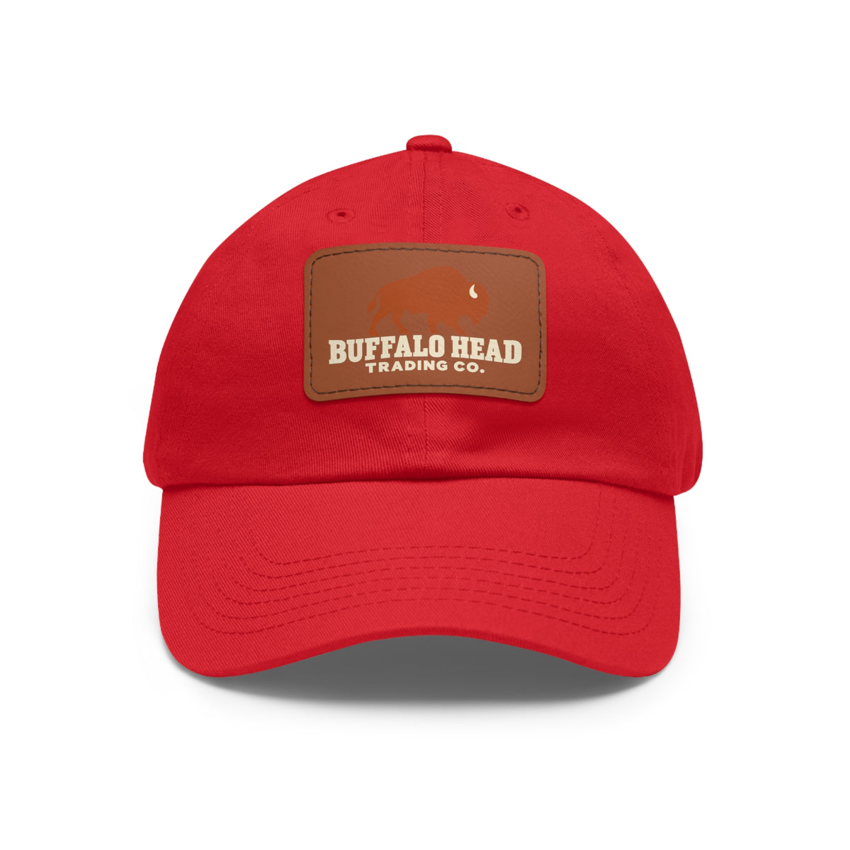 Buffalo Head Trading Co. Leather Patch Dad Hat