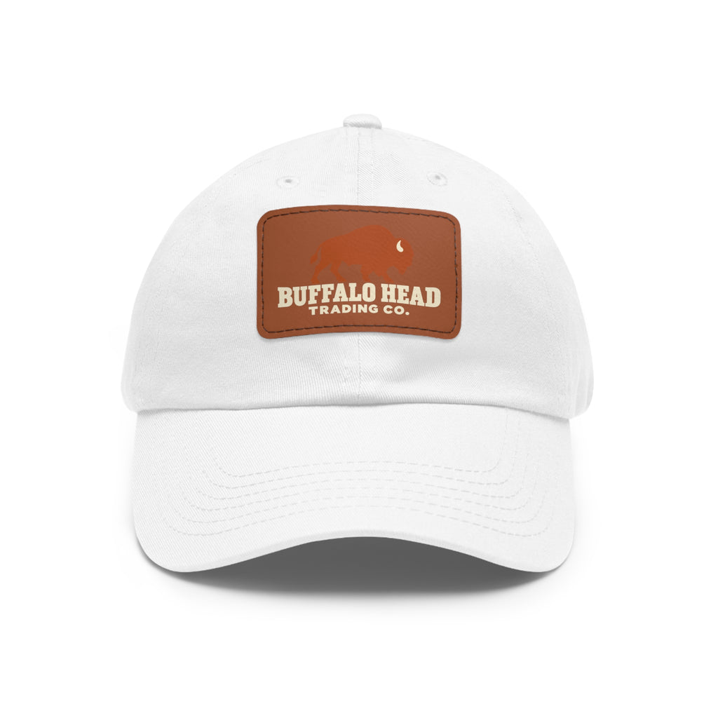 Buffalo Head Trading Co. Leather Patch Dad Hat
