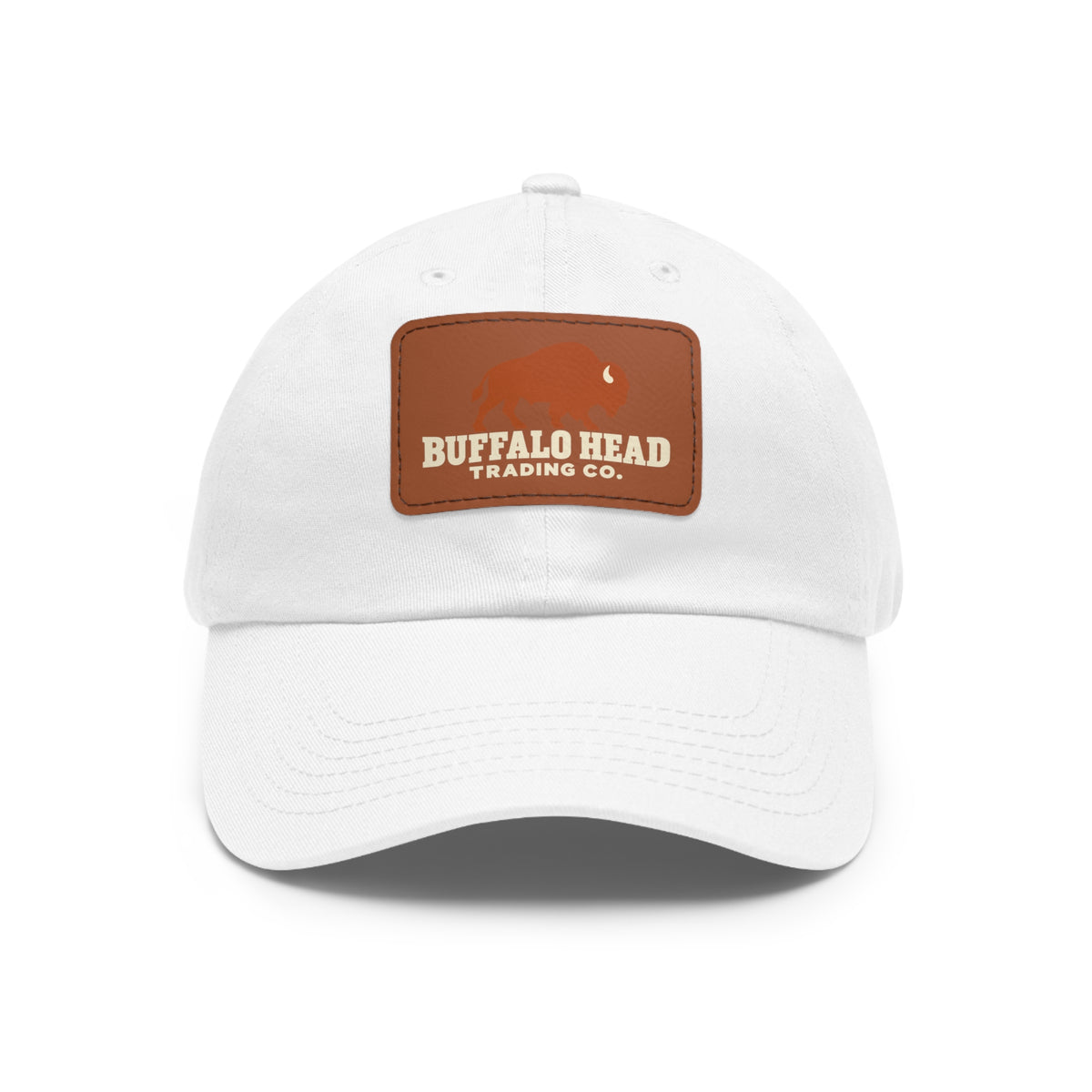 Buffalo Head Trading Co. Leather Patch Dad Hat
