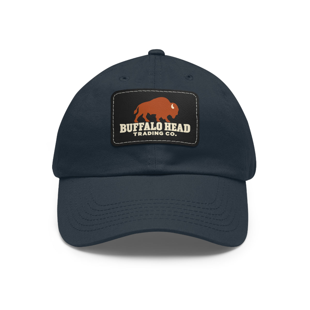 Buffalo Head Trading Co. Leather Patch Dad Hat