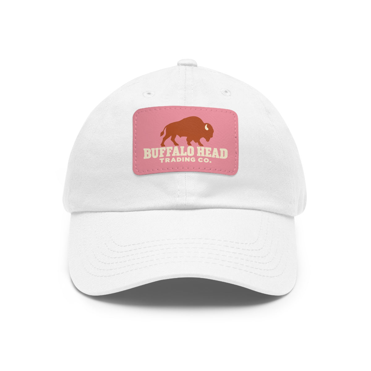 Buffalo Head Trading Co. Leather Patch Dad Hat
