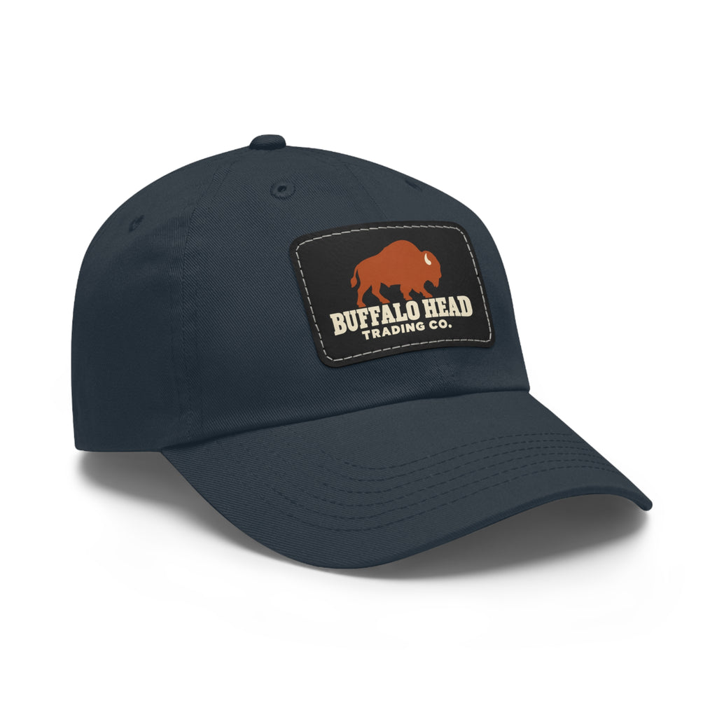 Buffalo Head Trading Co. Leather Patch Dad Hat
