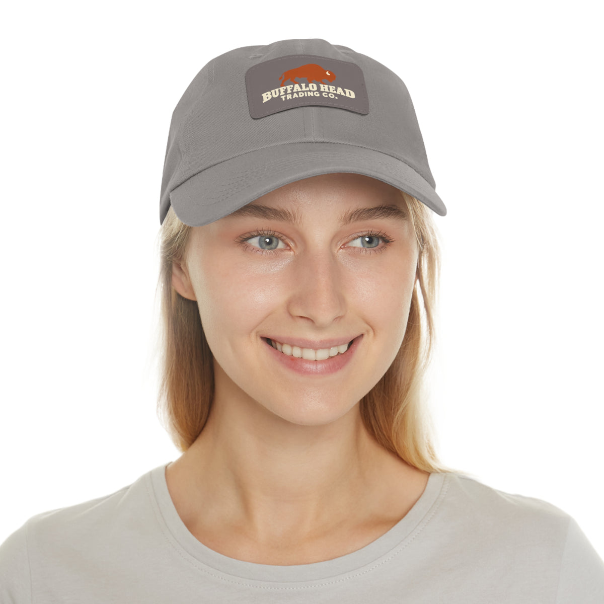 Buffalo Head Trading Co. Leather Patch Dad Hat
