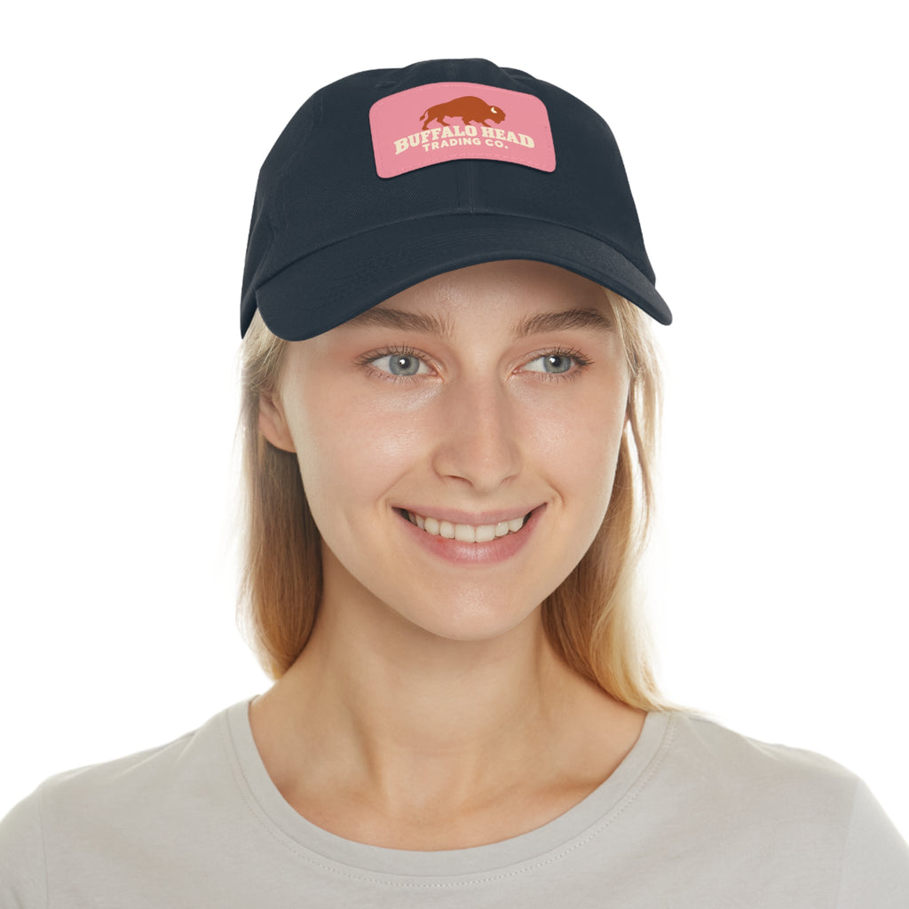 Buffalo Head Trading Co. Leather Patch Dad Hat