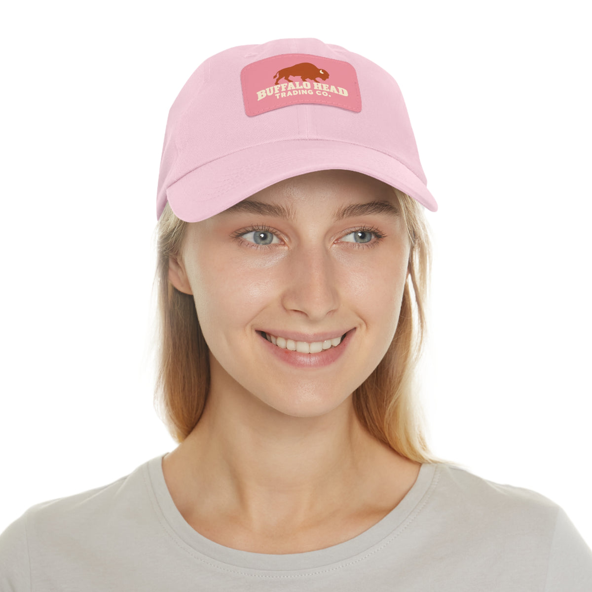 Buffalo Head Trading Co. Leather Patch Dad Hat