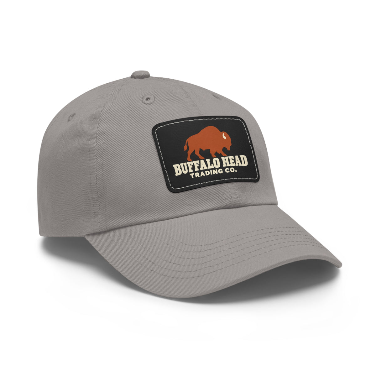 Buffalo Head Trading Co. Leather Patch Dad Hat
