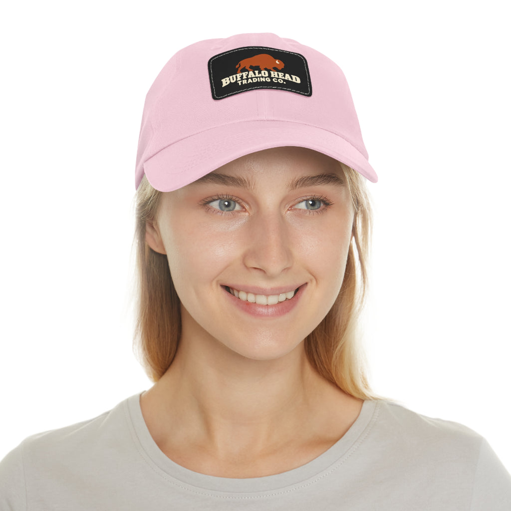 Buffalo Head Trading Co. Leather Patch Dad Hat