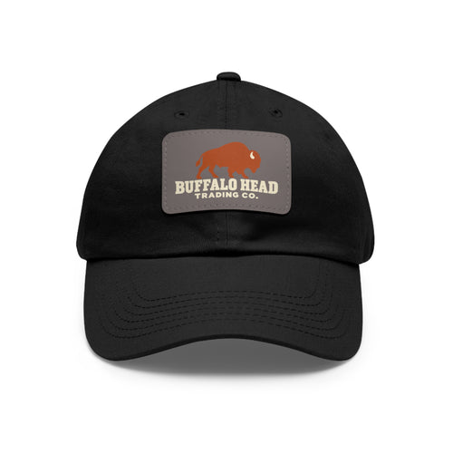 Buffalo Head Trading Co. Leather Patch Dad Hat