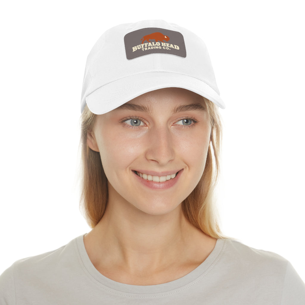 Buffalo Head Trading Co. Leather Patch Dad Hat