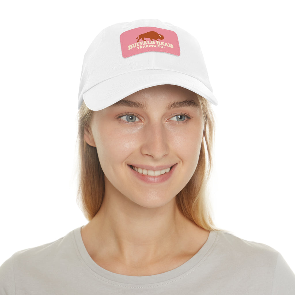 Buffalo Head Trading Co. Leather Patch Dad Hat