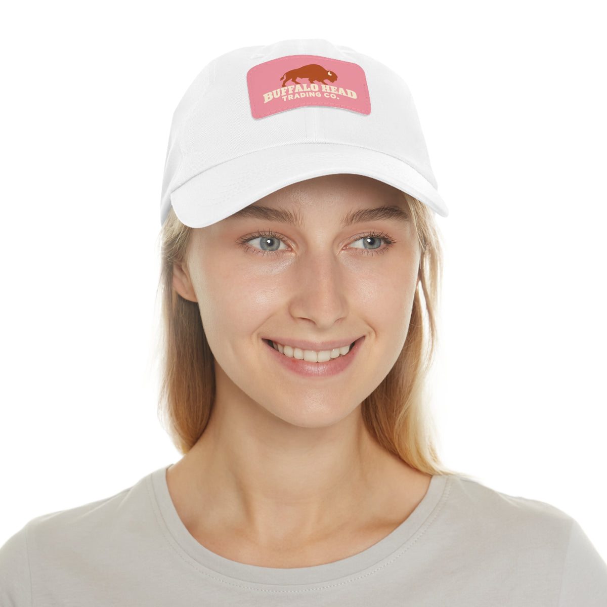 Buffalo Head Trading Co. Leather Patch Dad Hat