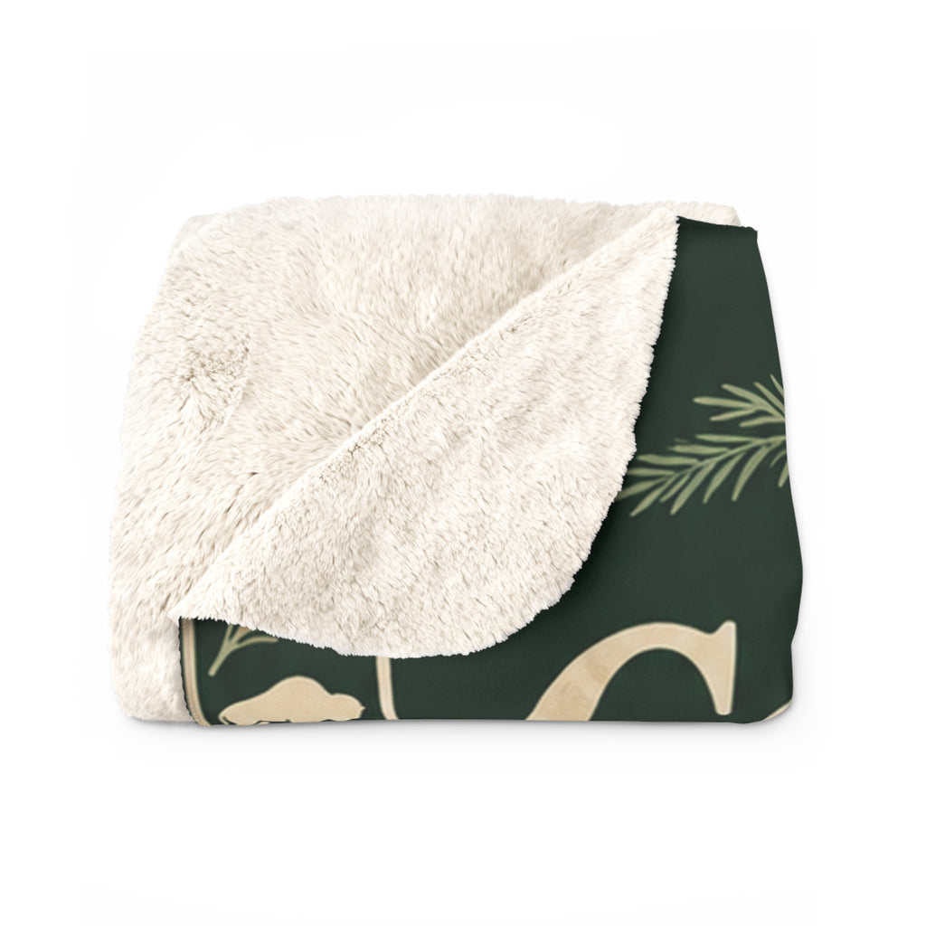 Cold Nights Warm Hearts Sherpa Fleece Blanket