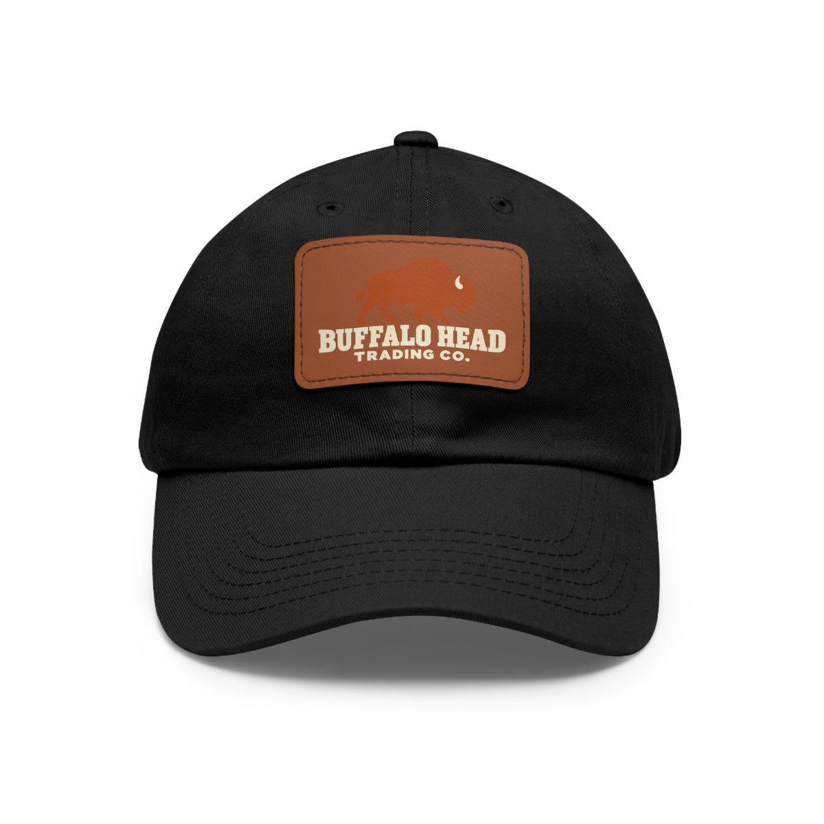 Buffalo Head Trading Co. Leather Patch Dad Hat