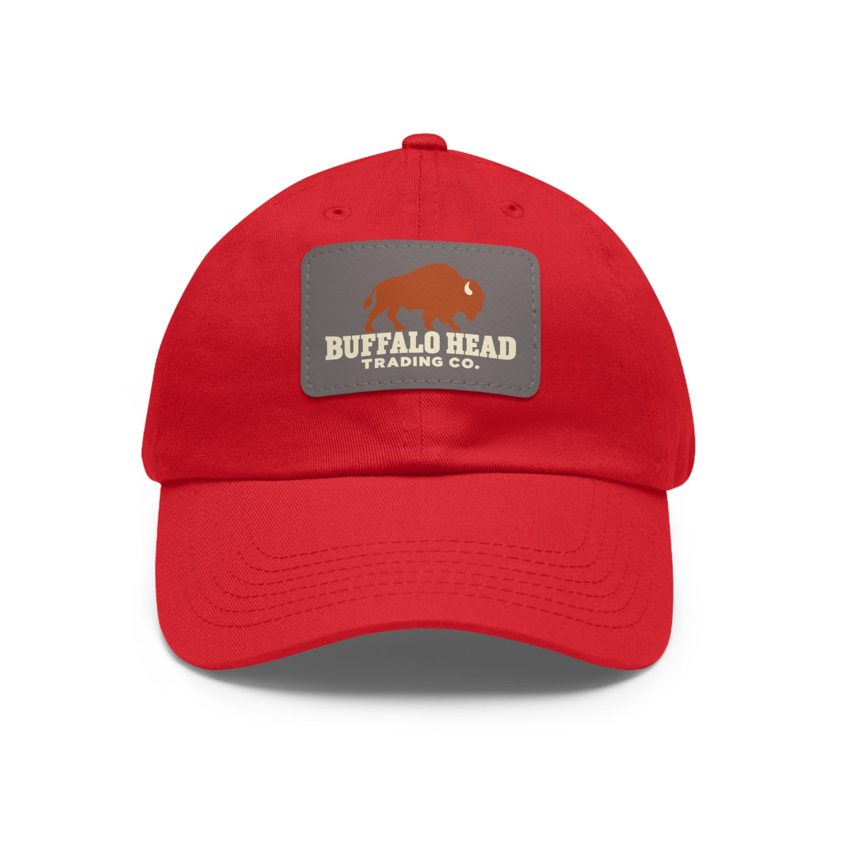 Buffalo Head Trading Co. Leather Patch Dad Hat