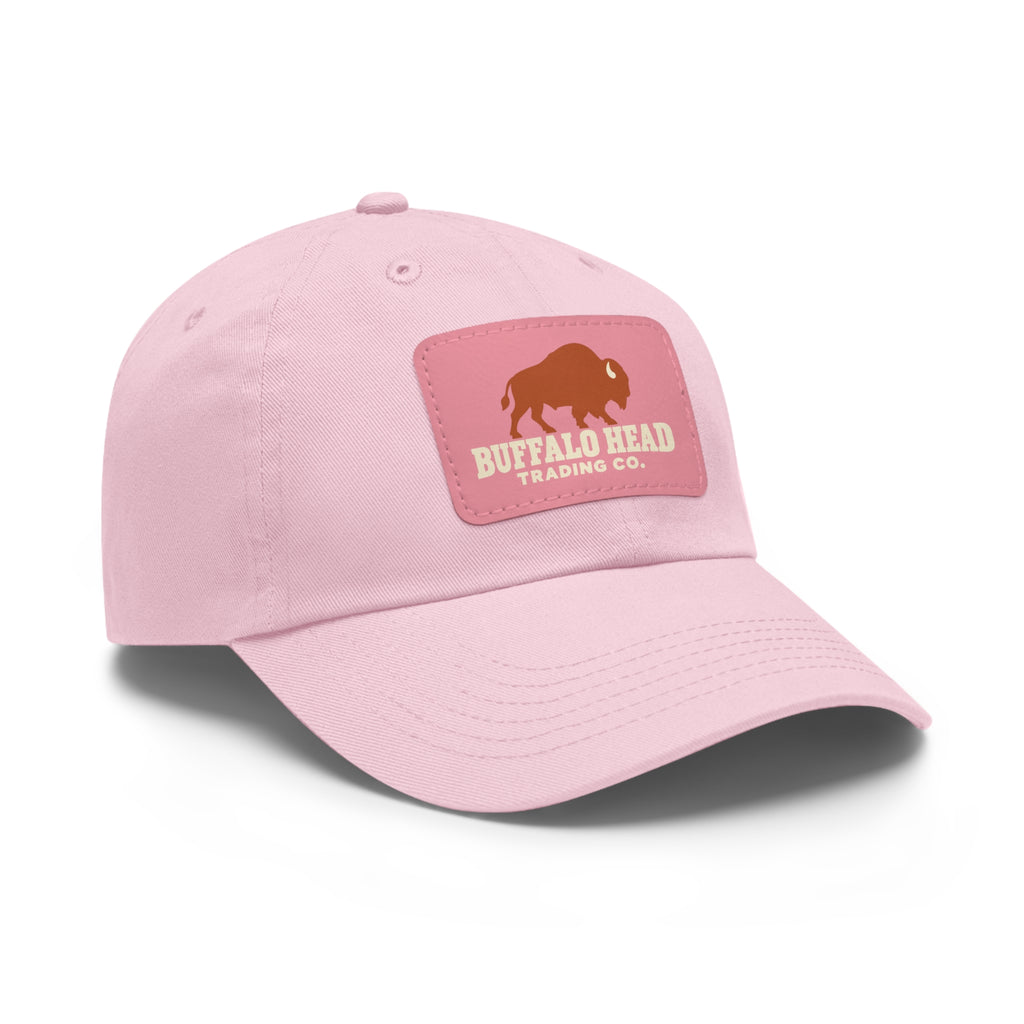 Buffalo Head Trading Co. Leather Patch Dad Hat