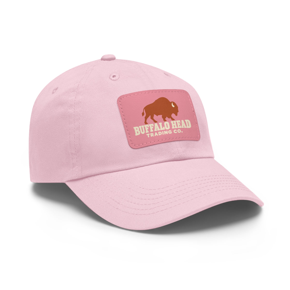 Buffalo Head Trading Co. Leather Patch Dad Hat