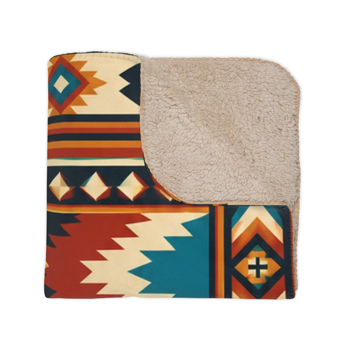 Buffalo Head Trading Co. Southwestern Aztec Sherpa Blanket