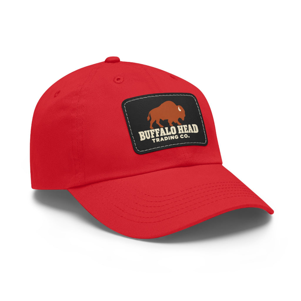Buffalo Head Trading Co. Leather Patch Dad Hat