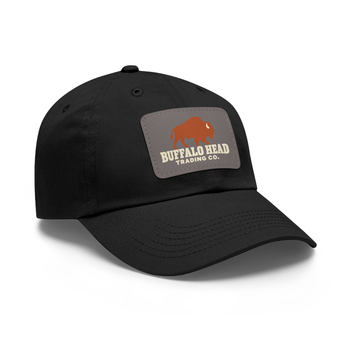 Buffalo Head Trading Co. Leather Patch Dad Hat