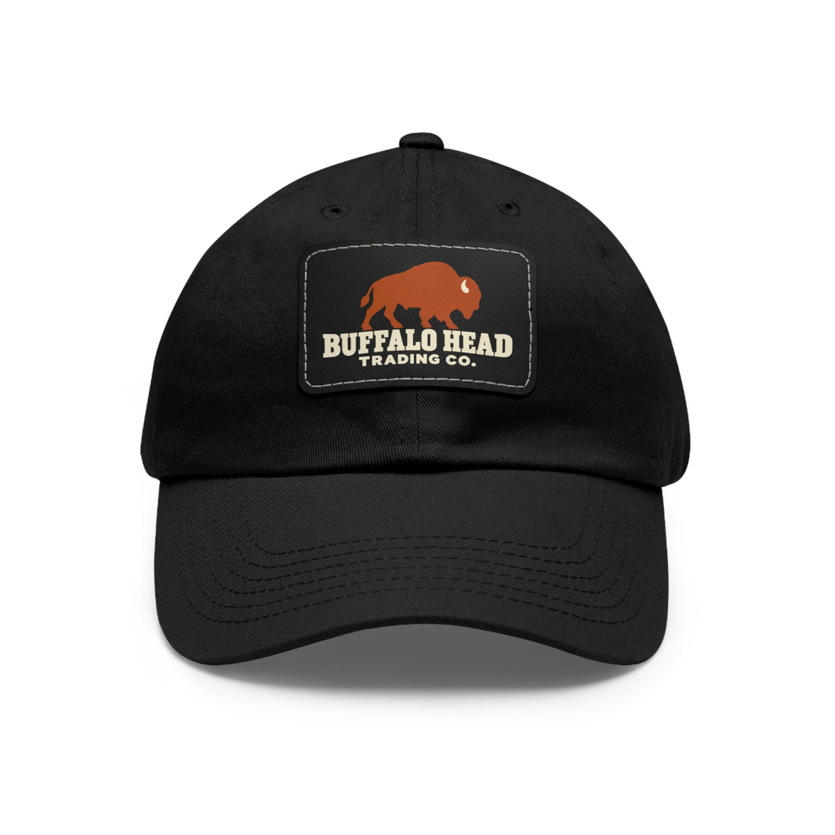 Buffalo Head Trading Co. Leather Patch Dad Hat