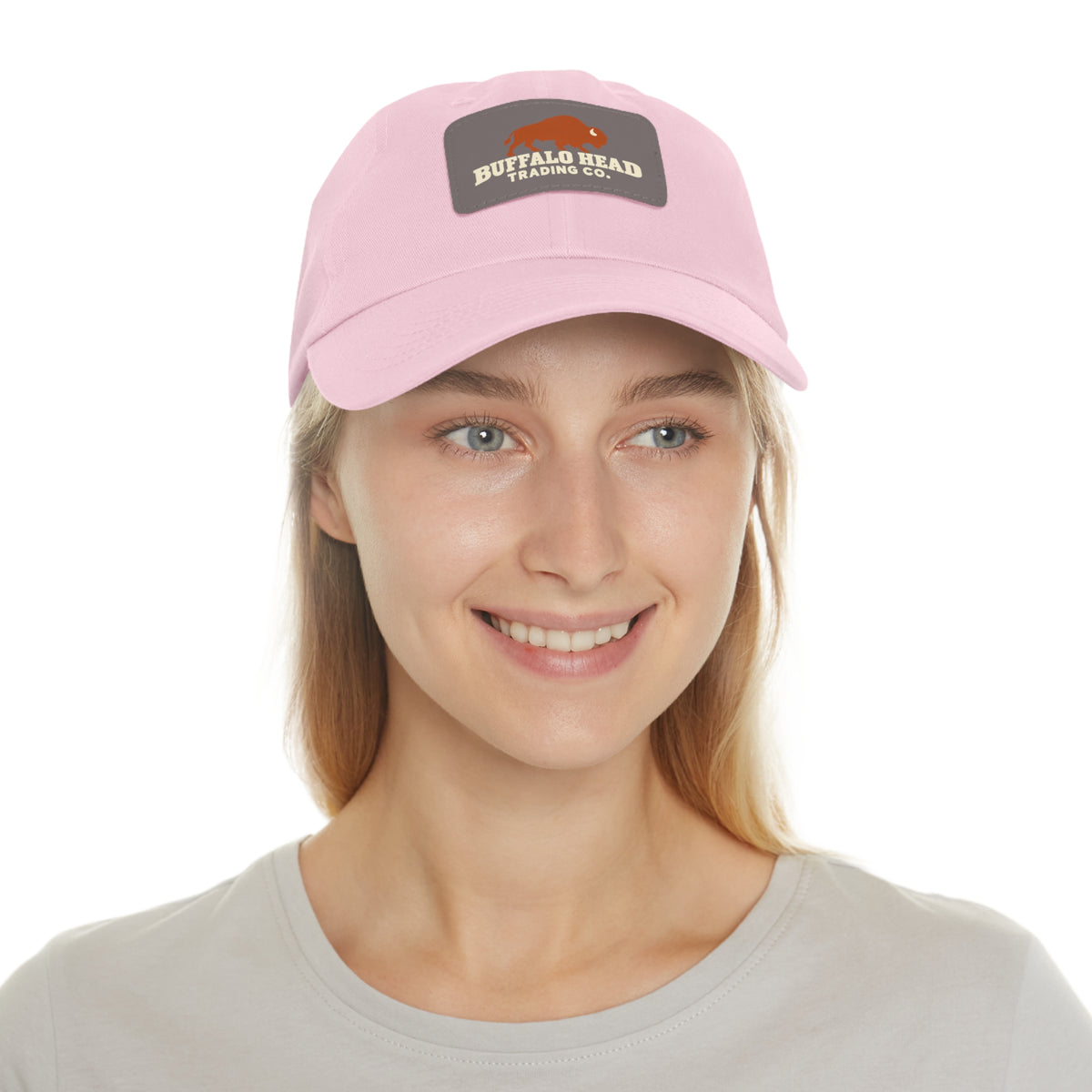 Buffalo Head Trading Co. Leather Patch Dad Hat