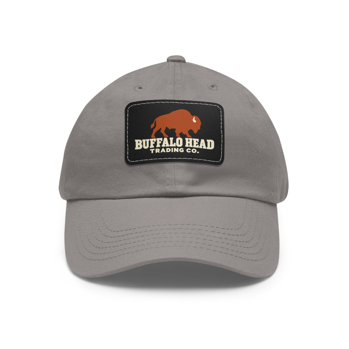 Buffalo Head Trading Co. Leather Patch Dad Hat