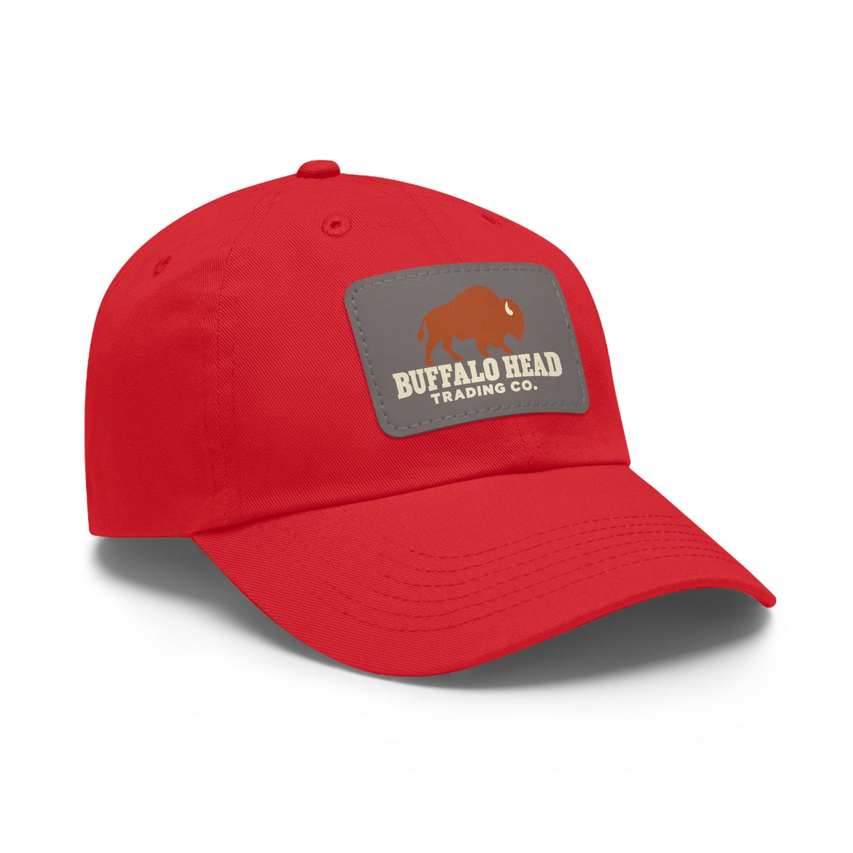 Buffalo Head Trading Co. Leather Patch Dad Hat