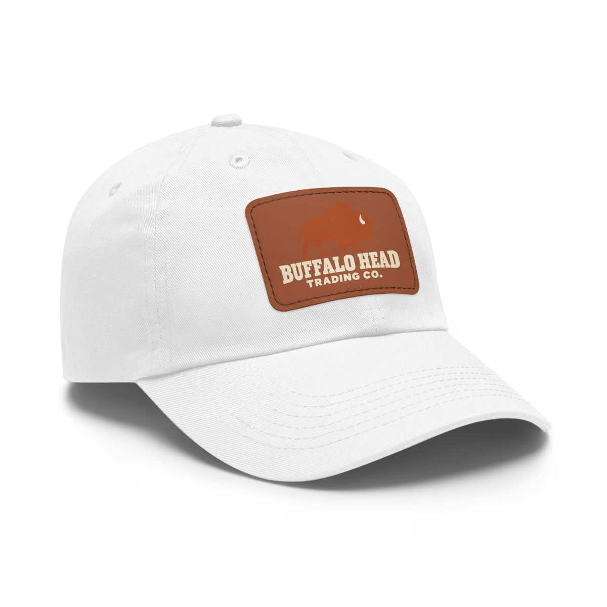 Buffalo Head Trading Co. Leather Patch Dad Hat
