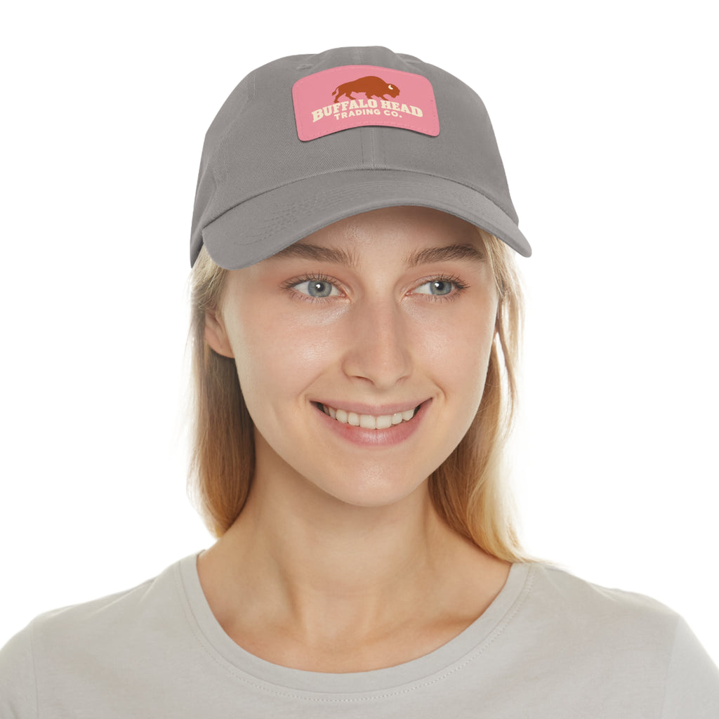 Buffalo Head Trading Co. Leather Patch Dad Hat