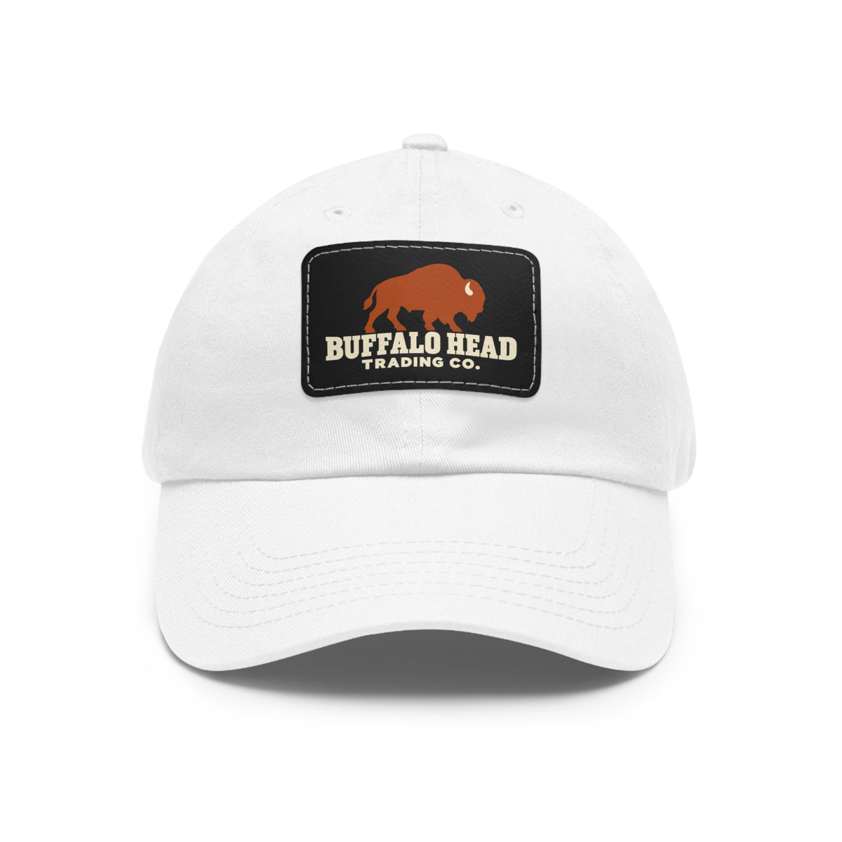 Buffalo Head Trading Co. Leather Patch Dad Hat