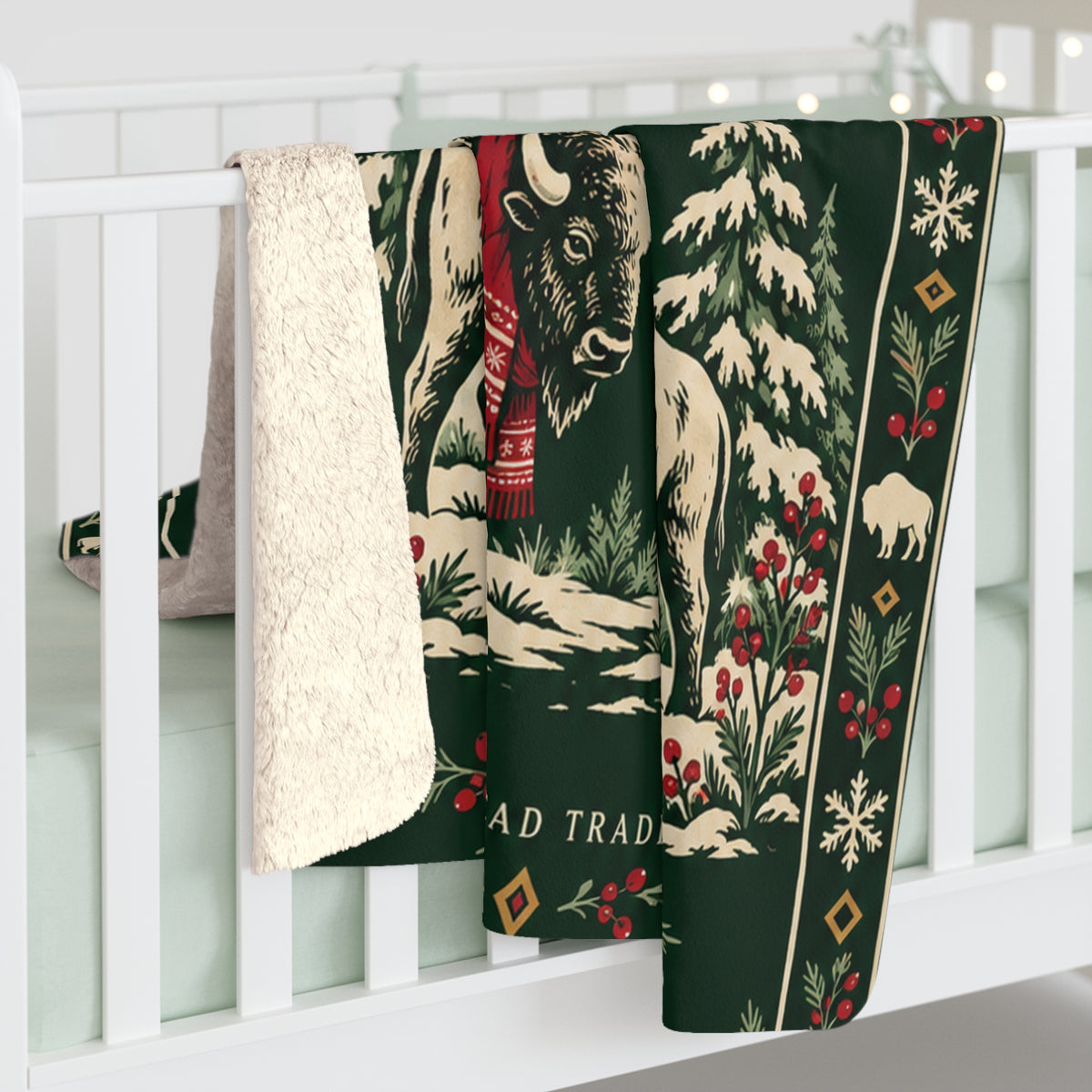 Cold Nights Warm Hearts Sherpa Fleece Blanket
