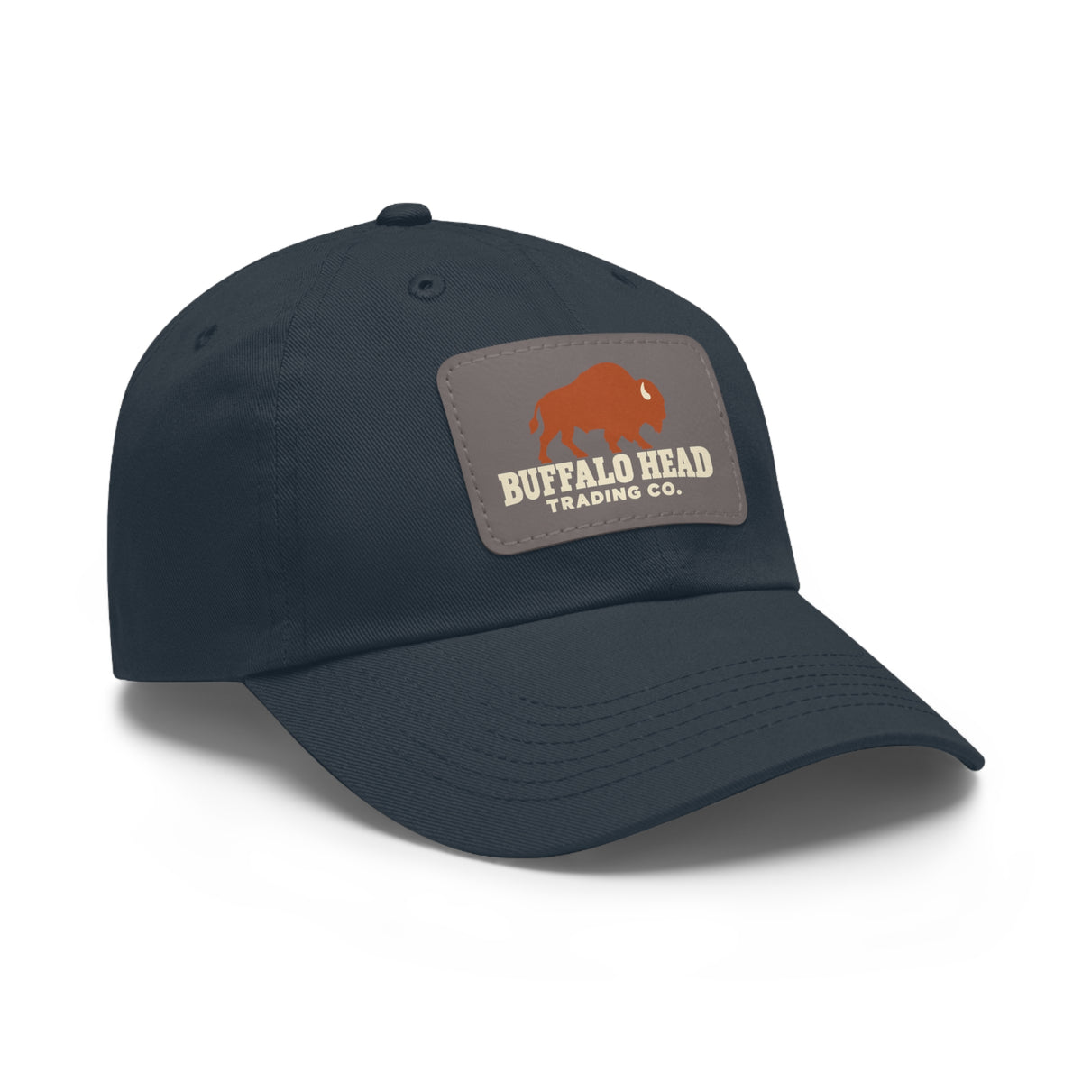 Buffalo Head Trading Co. Leather Patch Dad Hat