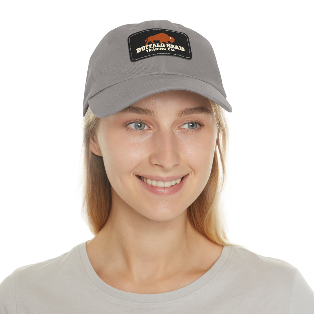 Buffalo Head Trading Co. Leather Patch Dad Hat