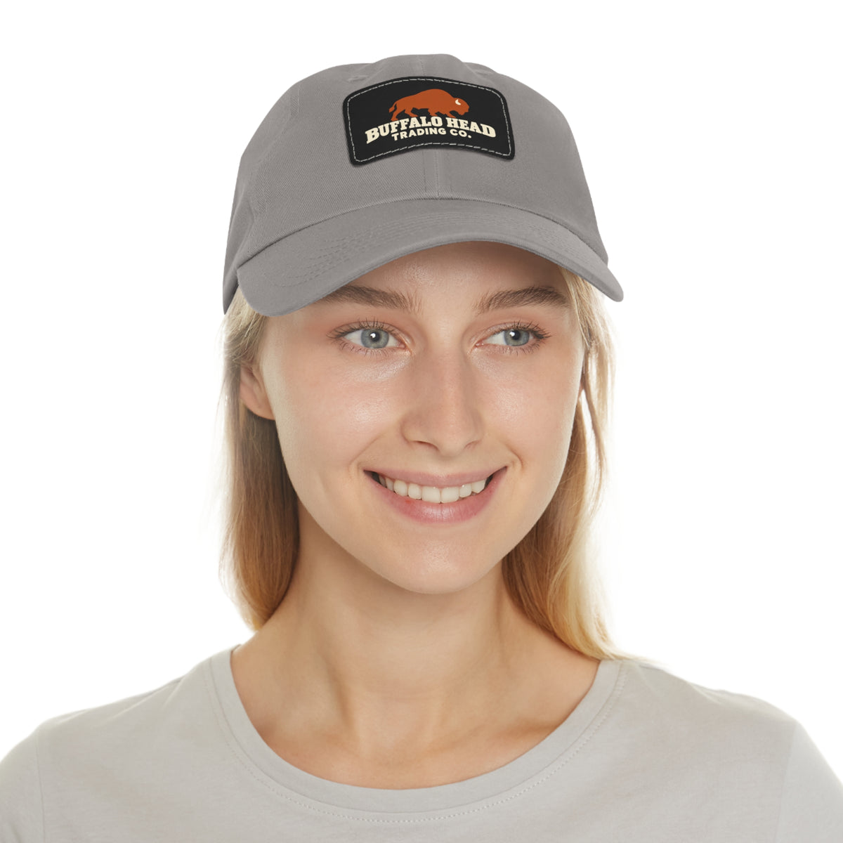 Buffalo Head Trading Co. Leather Patch Dad Hat