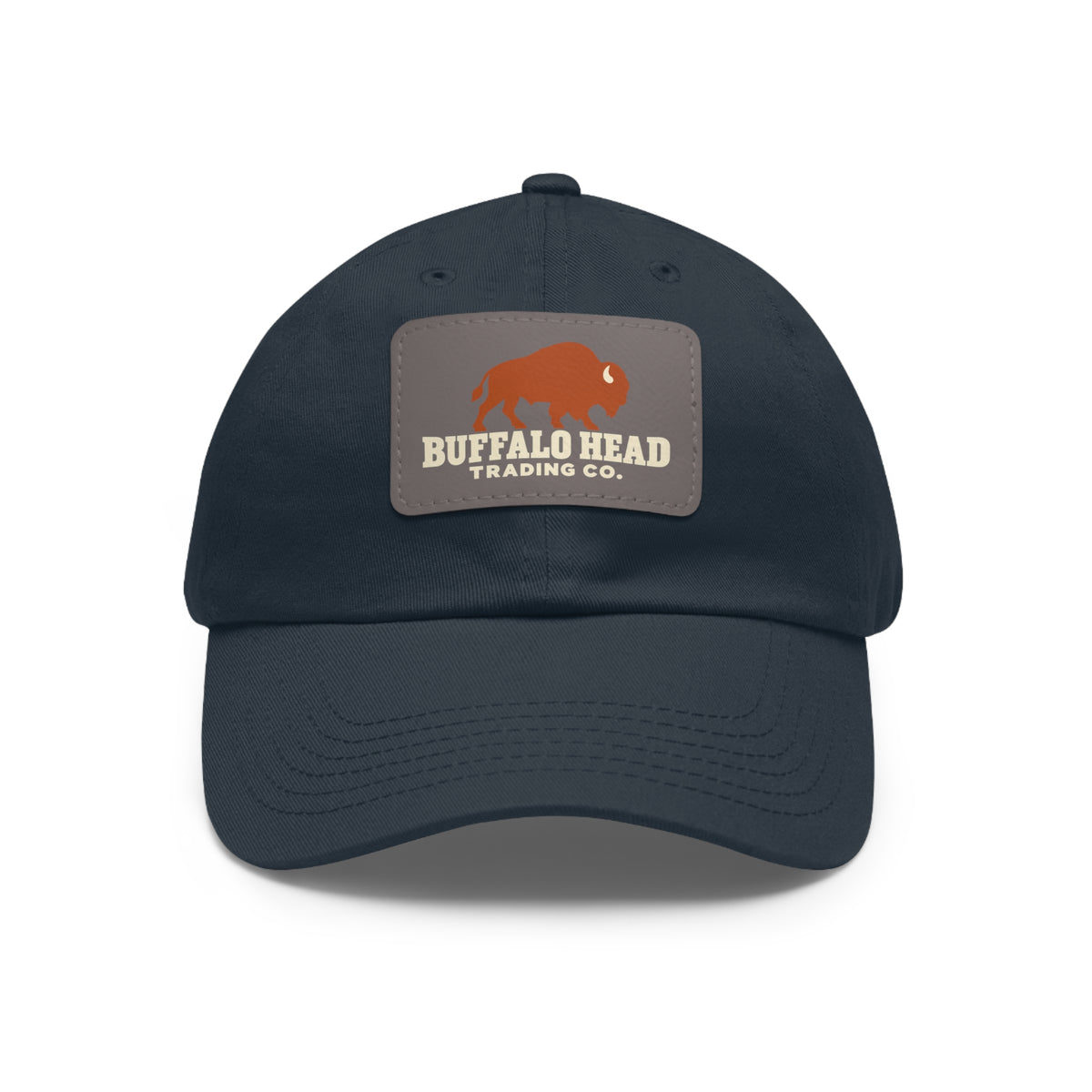 Buffalo Head Trading Co. Leather Patch Dad Hat
