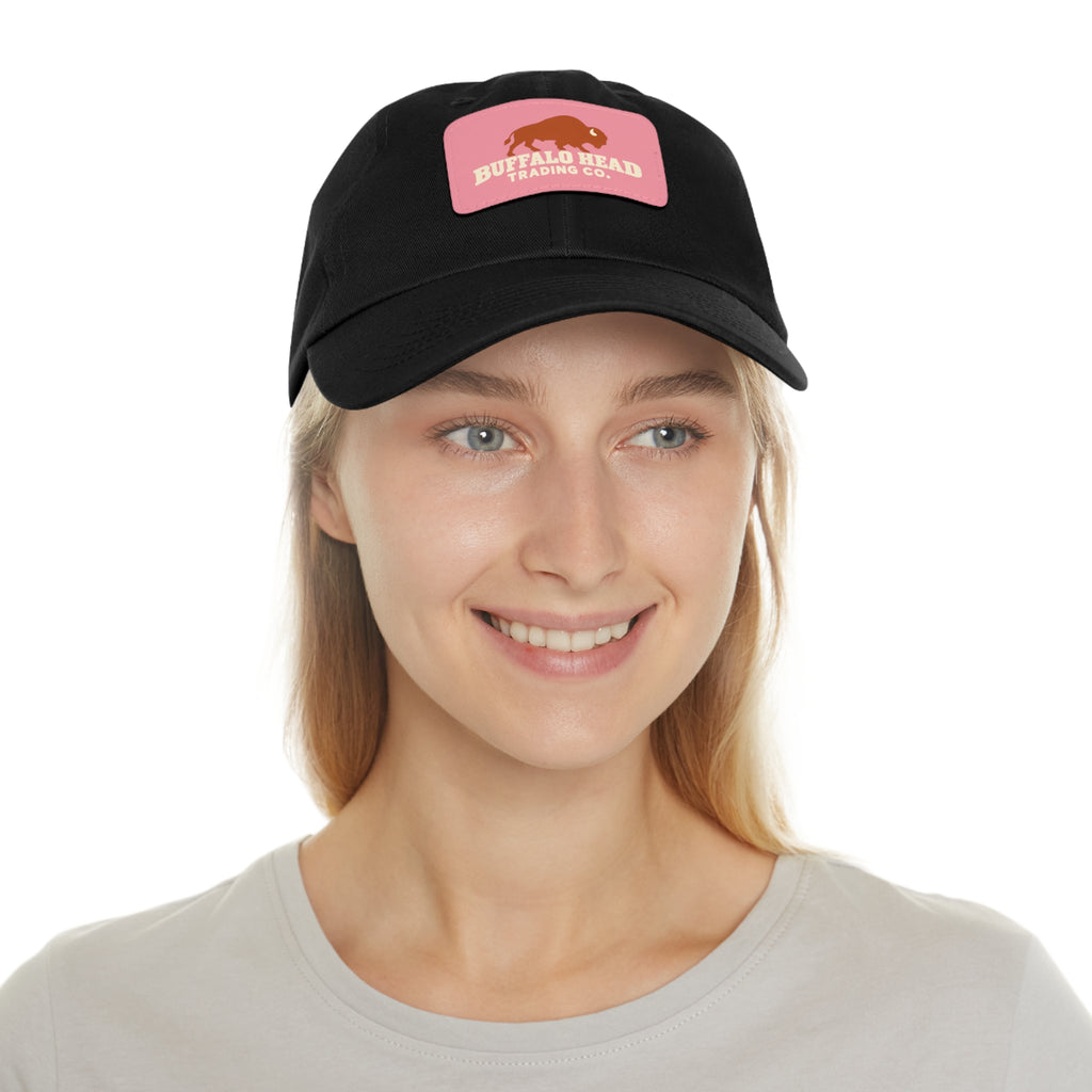 Buffalo Head Trading Co. Leather Patch Dad Hat