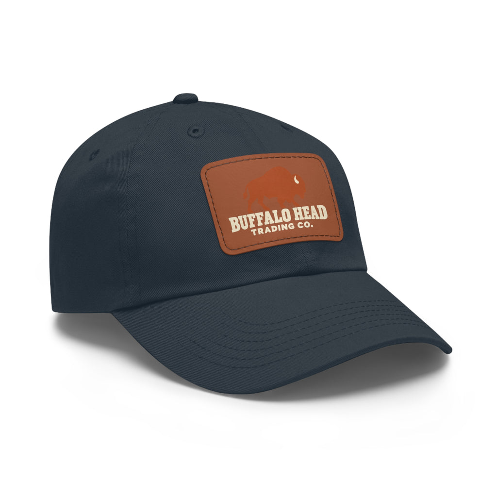 Buffalo Head Trading Co. Leather Patch Dad Hat