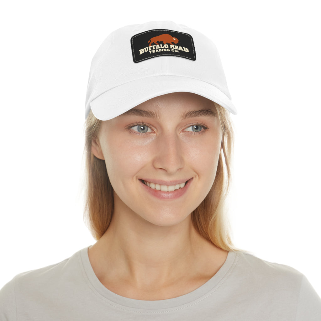 Buffalo Head Trading Co. Leather Patch Dad Hat