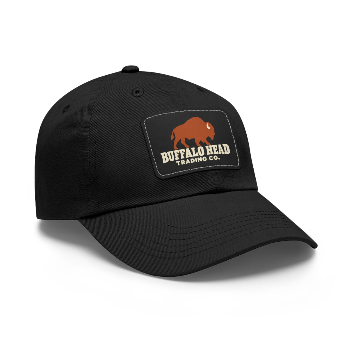 Buffalo Head Trading Co. Leather Patch Dad Hat