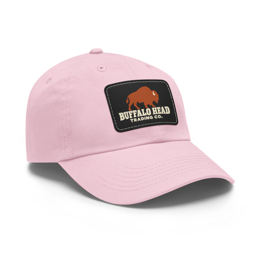Buffalo Head Trading Co. Leather Patch Dad Hat