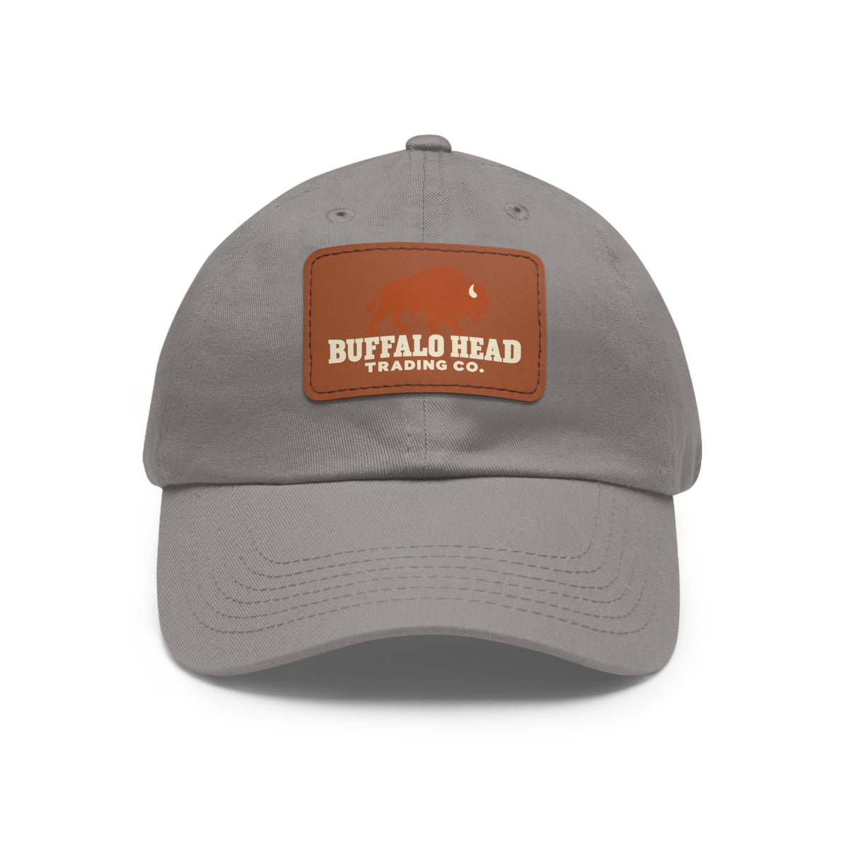 Buffalo Head Trading Co. Leather Patch Dad Hat
