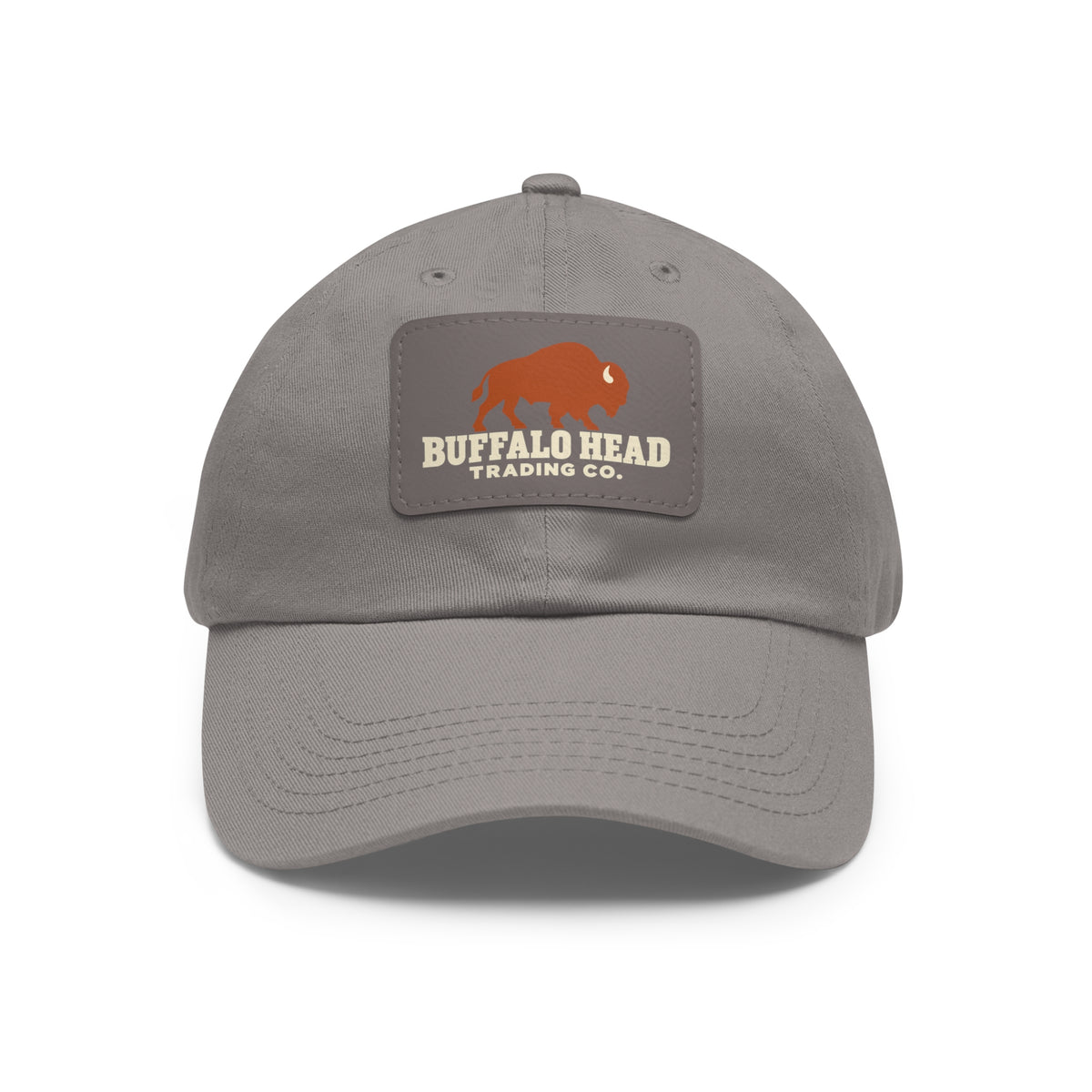 Buffalo Head Trading Co. Leather Patch Dad Hat