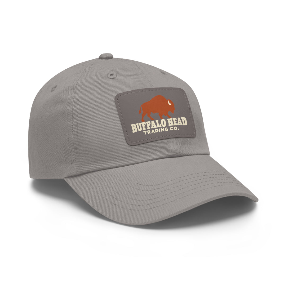 Buffalo Head Trading Co. Leather Patch Dad Hat