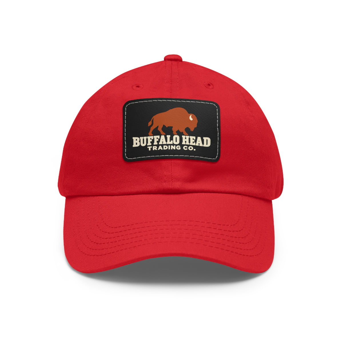 Buffalo Head Trading Co. Leather Patch Dad Hat