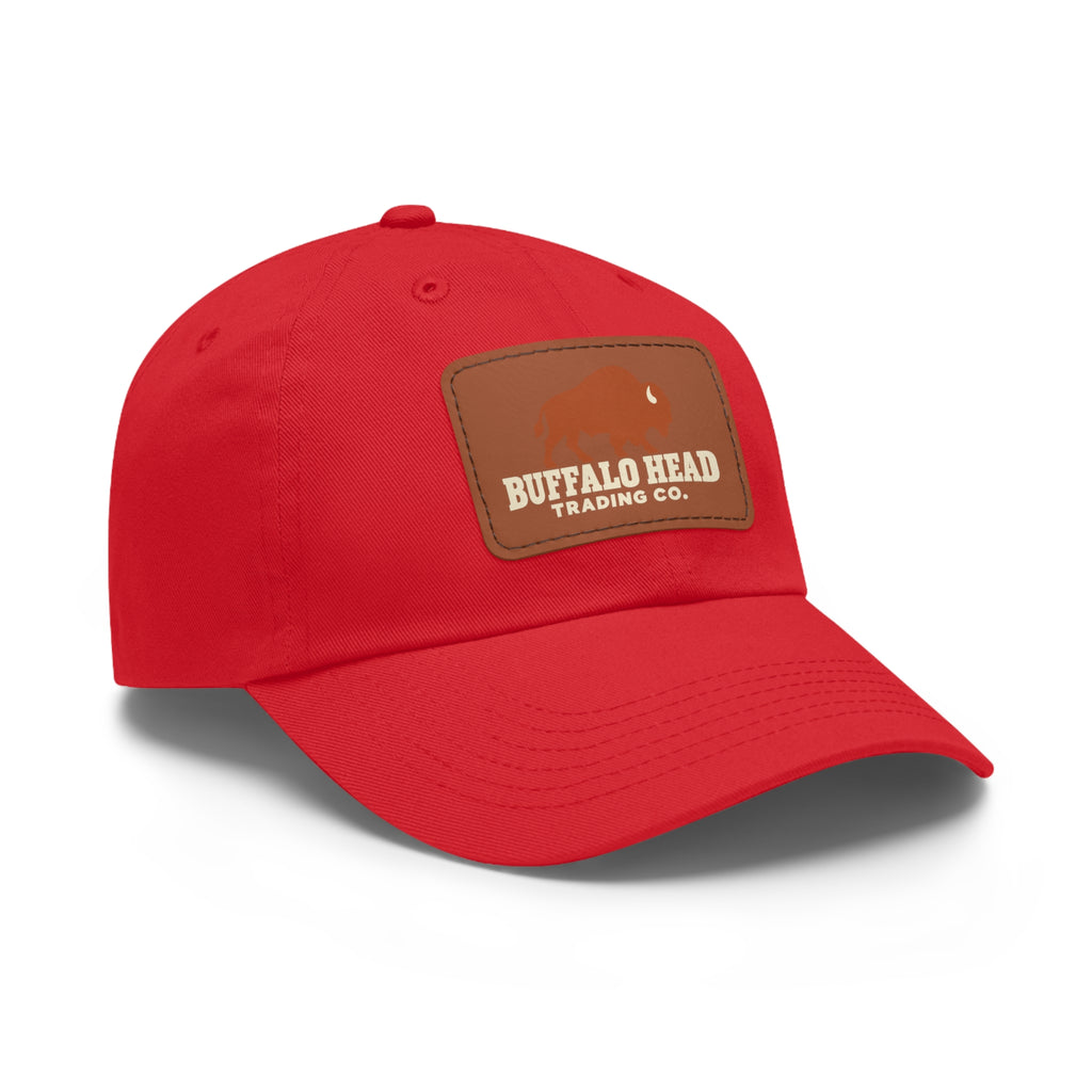 Buffalo Head Trading Co. Leather Patch Dad Hat