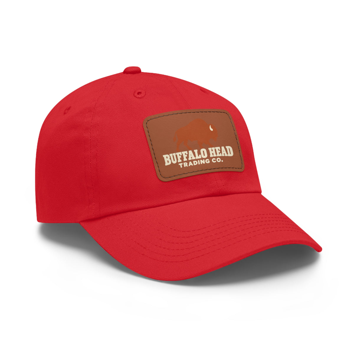 Buffalo Head Trading Co. Leather Patch Dad Hat