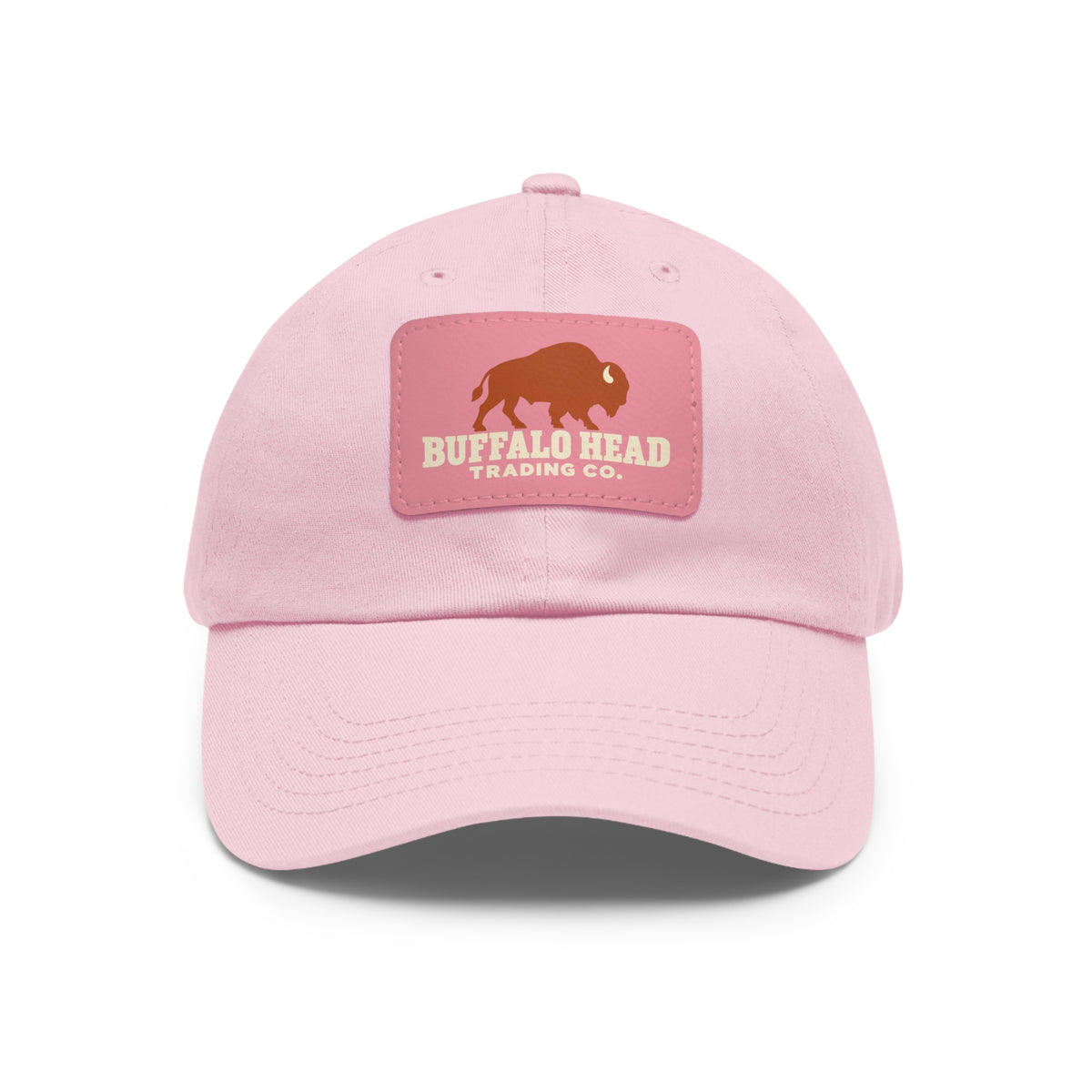 Buffalo Head Trading Co. Leather Patch Dad Hat