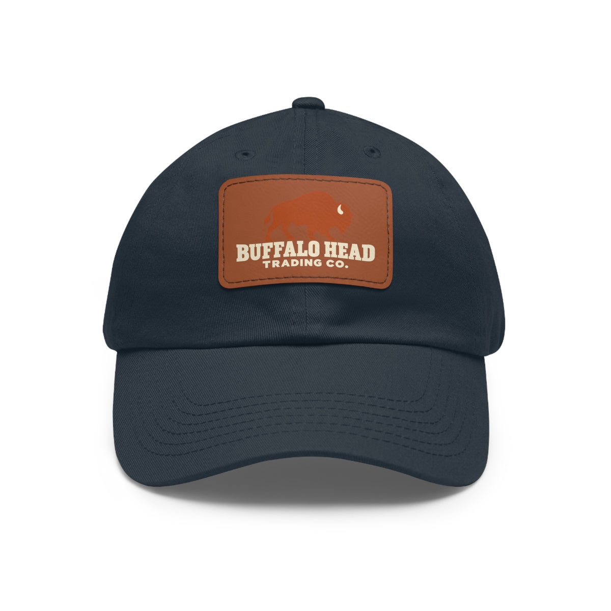 Buffalo Head Trading Co. Leather Patch Dad Hat