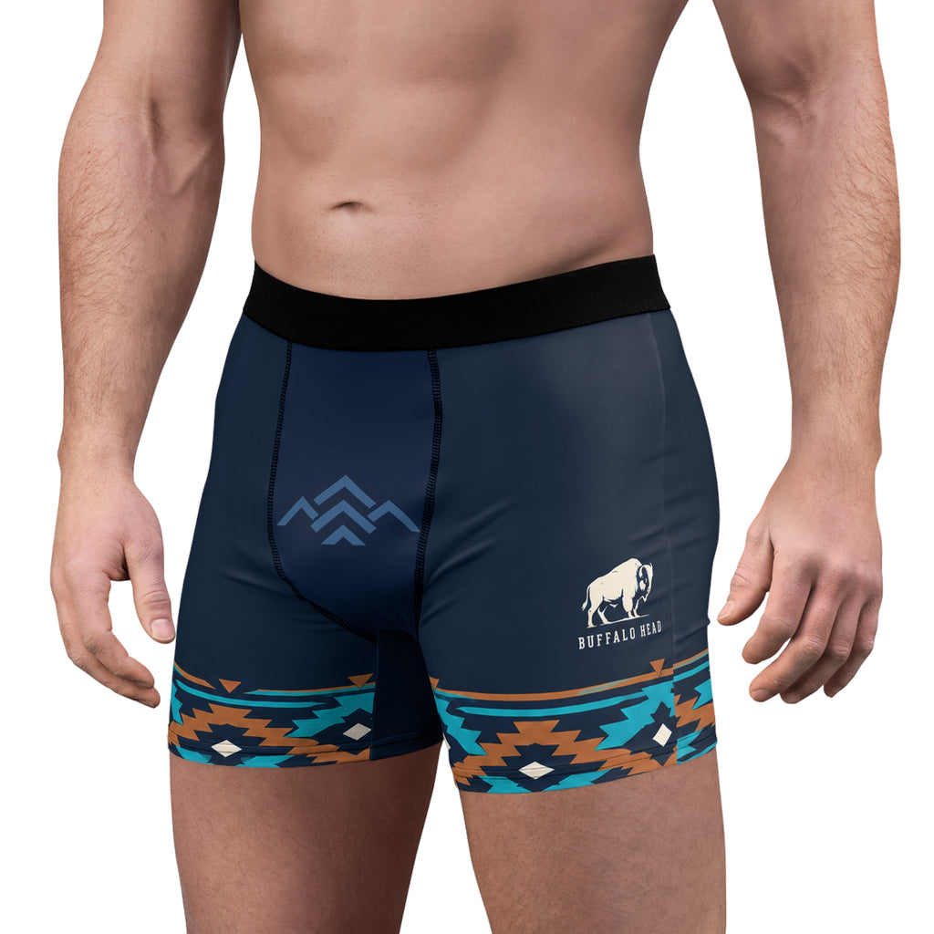 Buffalo Head Southwestern Pattern Boxer Briefs